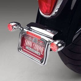LICENSE PLATE WITH RED T.S.