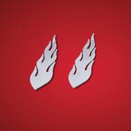 STICK ON FLAMES 6" PAIR